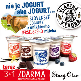 Slovenské jogurty z jersejského mlieka