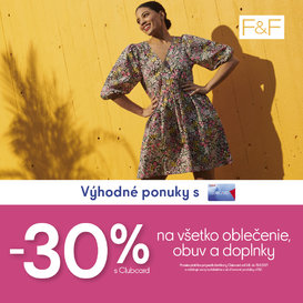 30 % zľava s Clubcard