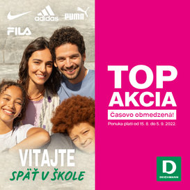 TOP AKCIA, ktorá trvá do 5. 9. 2022