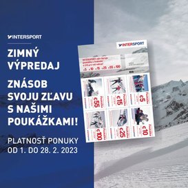 Znásob svoju zľavu s poukážkami INTERSPORT!