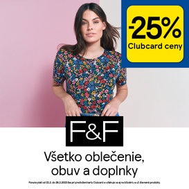 25 % Všetko oblečenie, obuv a doplnky