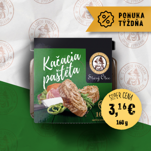 Kačacia paštéta s vysokým obsahom kačacej pečene